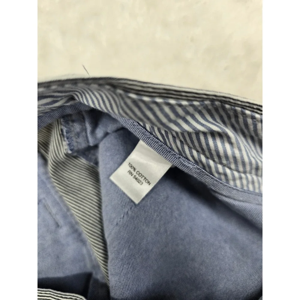 Banana Republic Striped Shorts Mens 34 Blue White Cotton Seersucker Style Casual